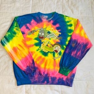 Rick and Morty Tie Dye Sweatshirt